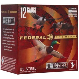 Federal Ultra Steel Shotshells 12 Gauge 3-1/2" 1-1/2oz 1500 fps #2&4 25/ct