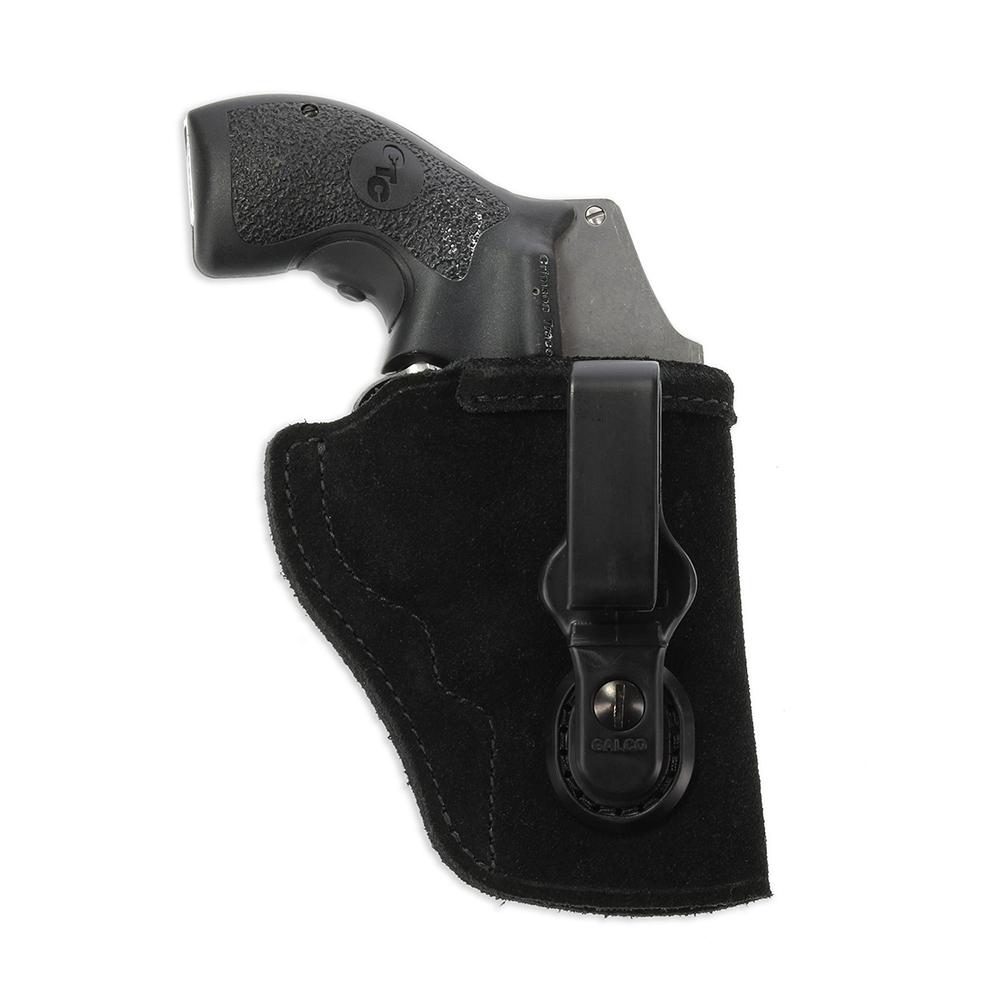 Galco TUC286B Tuck-N-Go 2.0 IWB Black Leather Compatible w/ Glock 26 Gen3-5/27 Gen3-5/Taurus G2C UniClip/Stealth Clip Mount Ambidextrous
