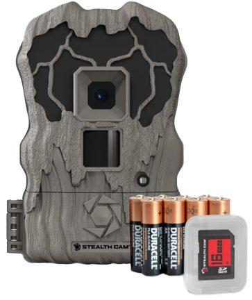 Stealth Cam STCQV18K QV18 Combo Brown 18MP Image Resolution, Low Glow Flash, Up to 32GB SD Card Memory, Features Integrated Python Provision Lock Latch