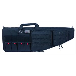 GPS Bags T35ARB Tactical AR Case 35" Black 1000D Nylon with Mag & Storage Pockets, Lockable Zippers, External Handgun Pocket & DuPont Teflon Coating