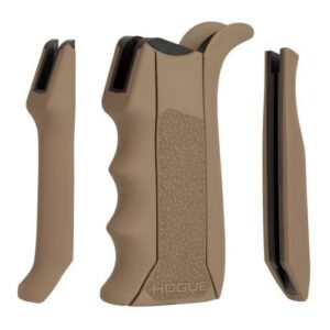 Hogue 13043 Modular Overmolded Flat Dark Earth Rubber Pistol Grip with Finger Grooves Fits AR-15/M16