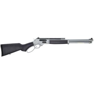 Henry H010GAWP Side Gate All Weather Full Size 45-70 Gov 4+1 18.43" Hard Chrome Plated Steel Barrel, Satin Hard Chrome Steel Receiver, Stained Hardwood Stock Right Hand