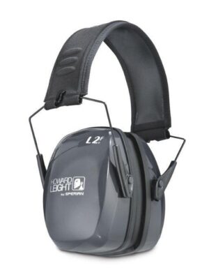 Howard Leight R01525 Leightning L2F Slim Passive Muff 27 dB Over the Head Gray/Black Adult