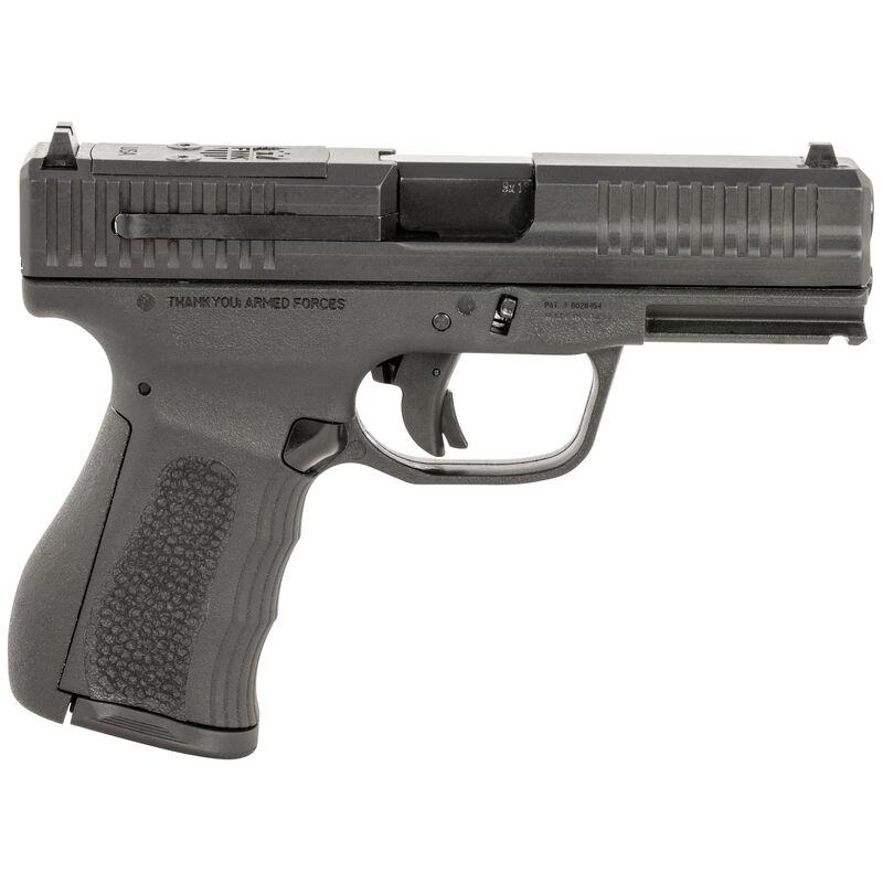 FMK FMKG49BSS G3 9mm Luger 14+1 4" Stainless Steel Barrel, Black Optic Cut/Serrated Carbon Steel Slide, Black Polymer Frame w/Picatinny Rail, Black Backstrap Grip