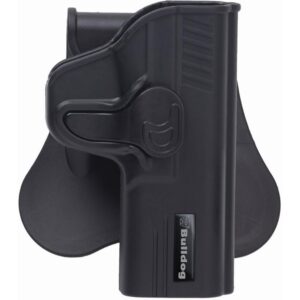 Bulldog RRG19 Rapid Release OWB Black Polymer Paddle Compatible w/Glock 19/23/32 Right Hand
