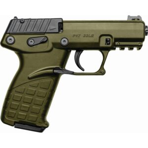 Kel-Tec P17GRN P17 Compact Frame 22 LR 16+1 3.80" Black Steel Threaded Barrel, OD Green Serrated Slide, OD Green w/Black Controls Polymer Frame w/Picatinny Rail, OD Green Textured Grip, Ambidextrous