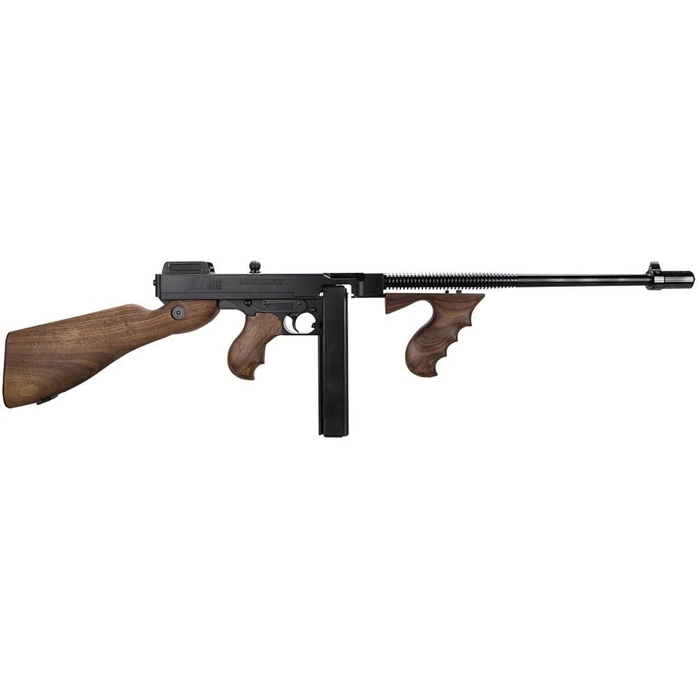 Thompson T5 1927A-1 Lightweight Deluxe 45 ACP Caliber with 16.50" Barrel, 20+1 Capacity (Stick), Blued Metal Finish, Walnut Wood Stock Grip Right Hand