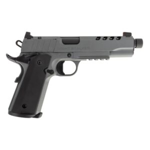 1911 Night Stalker SF 10 Handgun 10mm 8-Round Magazine 5" Threaded Barrel Cerakote Grey with Black Grips