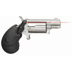 North American Arms 22MSVL Mini-Revolver w/Laser 22 WMR 5-Round Shot 1.13" Stainless Steel Barrel, Frame & Cylinder, Black Polymer Grip, Viridian E-Series Red Laser, Exposed Hammer