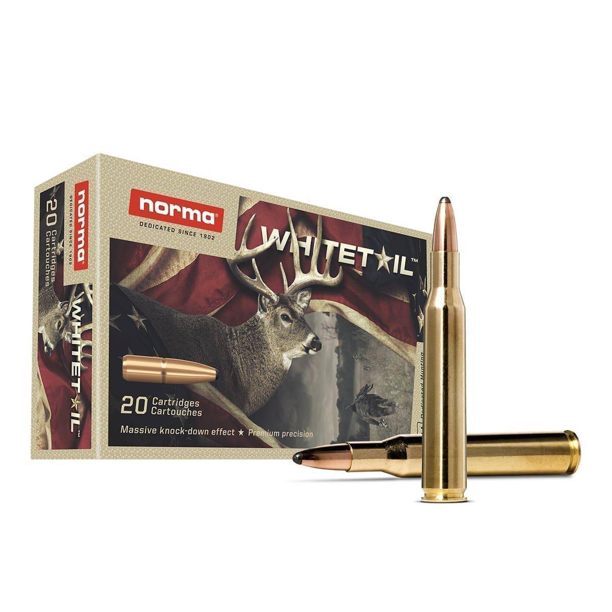 Norma Ammunition 20169562 Dedicated Hunting Whitetail .270 Win 130gr Pointed Soft Point 20 Per Box/10 Case
