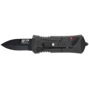 Smith & Wesson M&P Compact OTF Folding Knife 1-9/10" Spear Point Blade Grey
