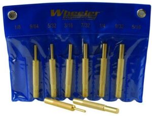 WHEELER 8-PC BRASS PUNCH SET - W/STORAGE POUCH