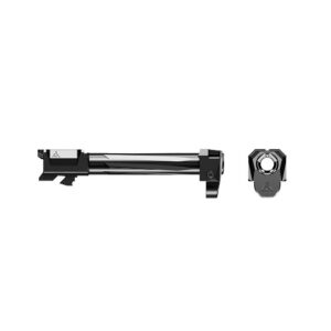 Radian Weapons H0005 Ramjet & Afterburner Combo 9mm Luger Compatible w/Glock 17 Gen5, Fluted Black Stainless Steel