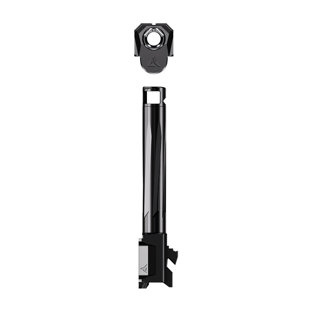 Radian Weapons R0842 Ramjet & Afterburner Combo 9mm Luger Compatible w/Glock 43, Black Stainless Steel