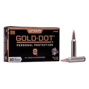 Speer 24469 Gold Dot Personal Protection 223Rem 75gr Soft Point 20 Per Box/10 Case