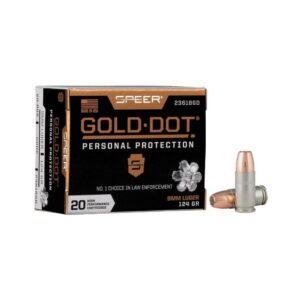 SPEER GOLD Dot 9mm LUGER - 124GR GDHP 50-Round 10BX/CS