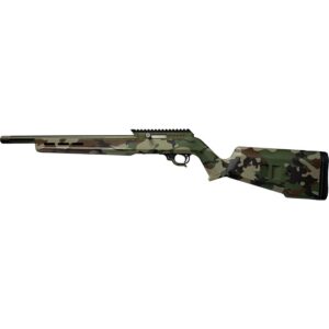 TacSol X-Ring VR Rifle .22 LR 10-Round Capacity 16.5" 1/2x28 Threaded Barrel Woodland Camo