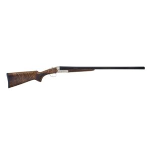 TriStar 38128 Bristol SxS Full Size 28 Gauge Break Open 2.75" 2-Round 28" Blued Side By Side Barrel, Nickel Engraved w/24K Gold Inlay Steel Receiver, Fixed Oiled Turkish Walnut Stock, Right Hand