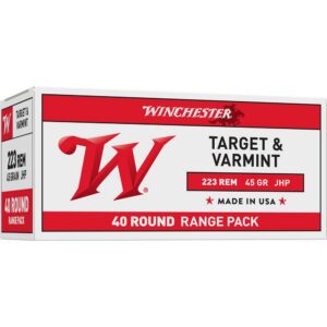 Winchester Ammo USA2232 USA 223Rem 45gr Jacketed Hollow Point 40 Per Box/10 Case