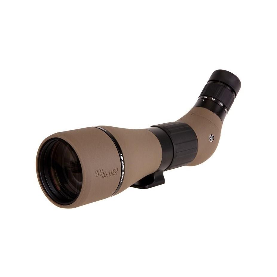 Sig Sauer Electro-Optics SOO82001 OSCAR8 Flat Dark Earth Rubber Armor 27-55x 80mm Angled Body