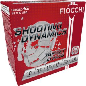 Fiocchi Exacta Fast Shooting Dynamics Shotshells 12 Gauge 2-3/4 in 1-1/8 oz 1250 fps #7.5 25/ct
