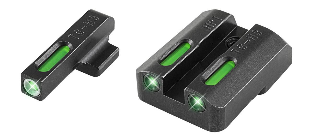 TruGlo TG13WA2A TFX Black | Green Tritium & Fiber Optic White Outline Front Sight Green Tritium & Fiber Optic Rear Sight Walther PPS