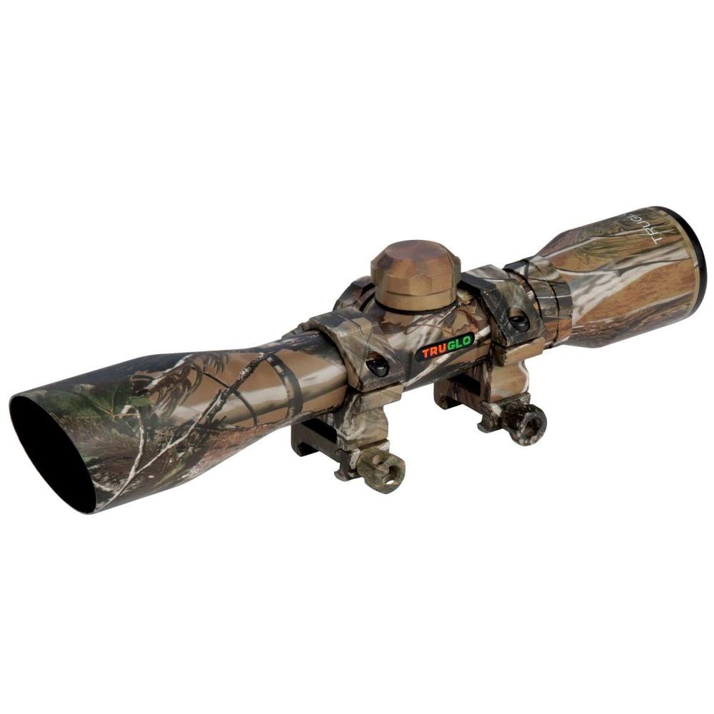 TruGlo TG8504CD Compact Realtree APG 4x 32mm 1" Tube Diamond Reticle w/Rings