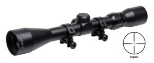 TruGlo TG-853940B Trushot Black Anodized 3-9x40mm 1" Tube Duplex Reticle w/Rings