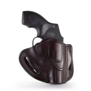 1791 Gunleather RVH1CBRR RVH1 OWB Size 01 Classic Brown Leather Belt Slide Fits S&W J Frame/Ruger LCR/S&W 38 Belt Up to 1.75" Wide Right Hand