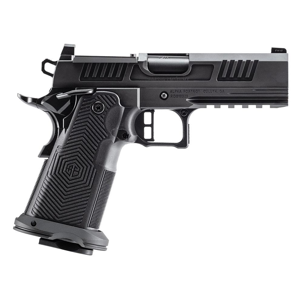 Alpha Foxtrot AA39X4CID-XDBK13 AF1911 Romulus 45 ACP 13+1 4.25" Black DLC Stainless Steel Bull Barrel, Optic Ready/Serrated Slide & Frame w/Beavertail & Picatinny Rail, RMR/RMSc Footprint