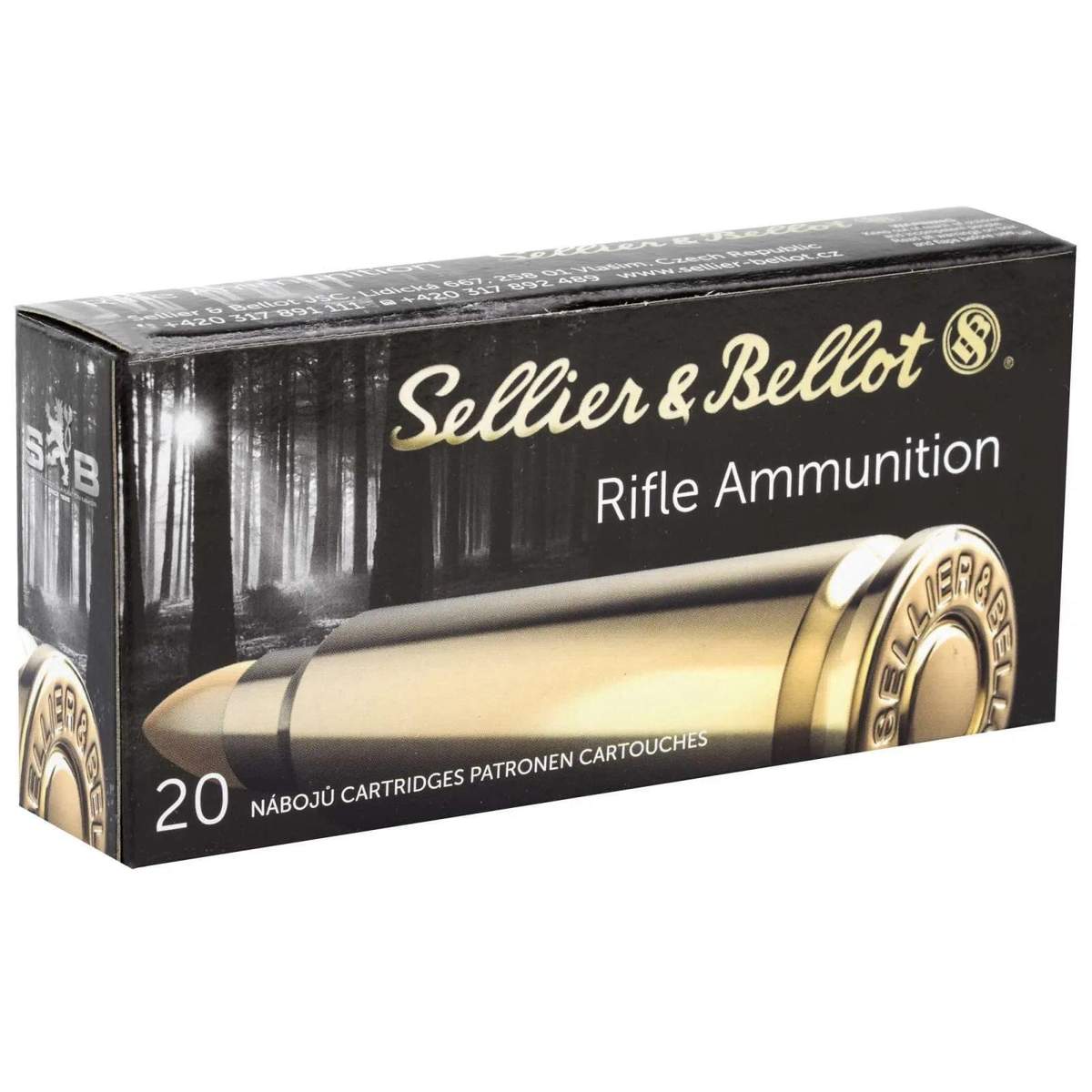 Sellier & Bellot SB6555A Rifle 6.5x55Swedish 131gr Soft Point 20 Per Box/20 Case