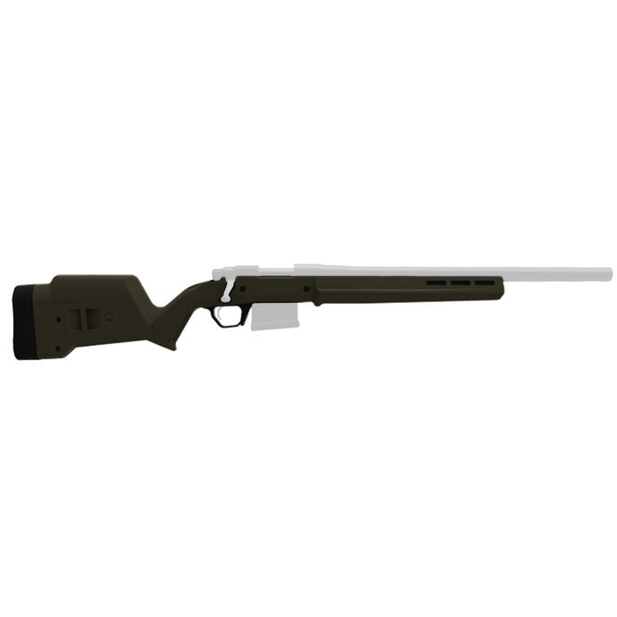 Magpul MAG495-ODG Hunter 700 Stock Fixed with Aluminum Bedding & Adjustable Comb OD Green Synthetic for Remington 700 SA