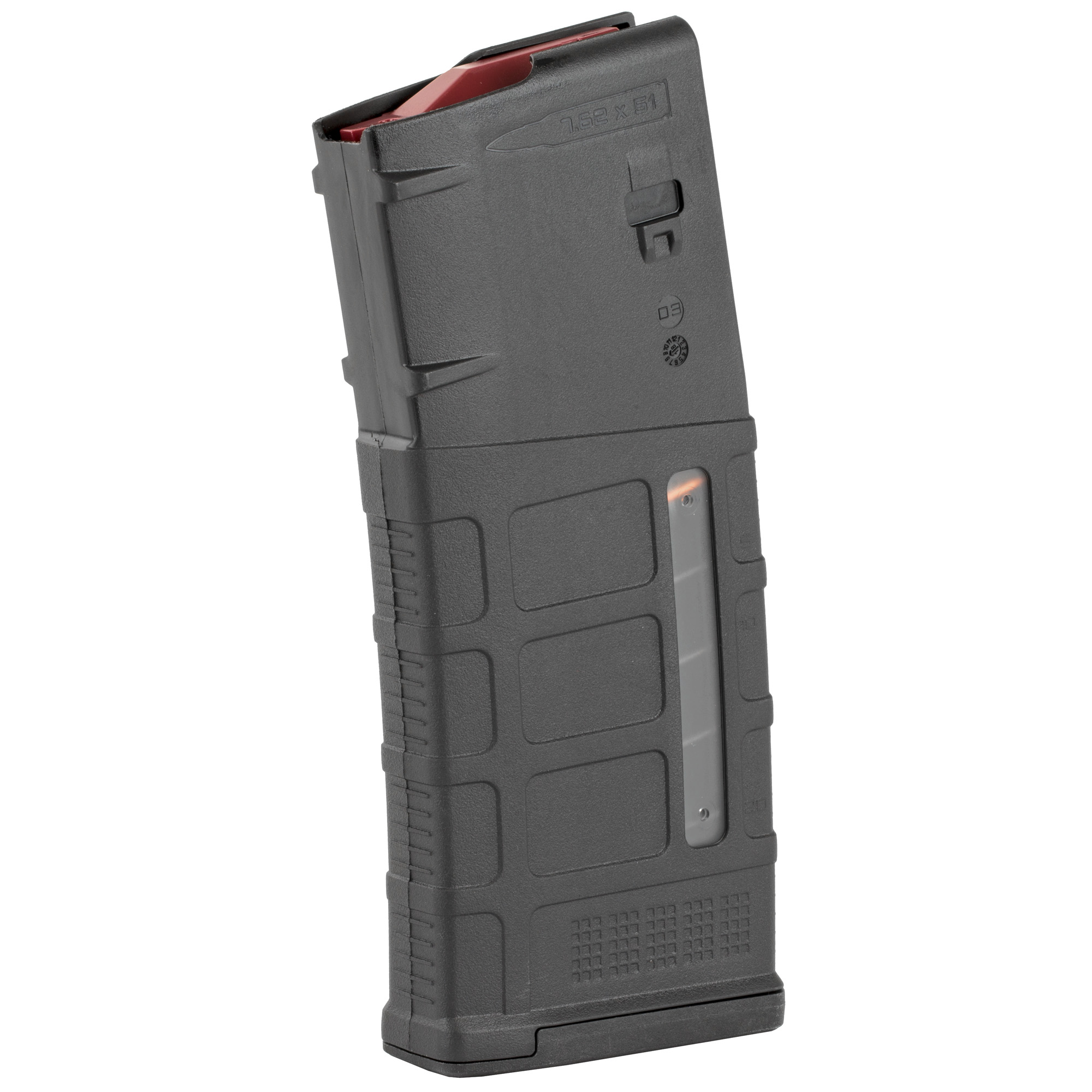 Magpul MAG577BLK PMAG GEN M3 25-Round Detachable w/Capacity Window 308 Win/7.62x51mm NATO Fits AR-10/M110/SR25 Black Polymer