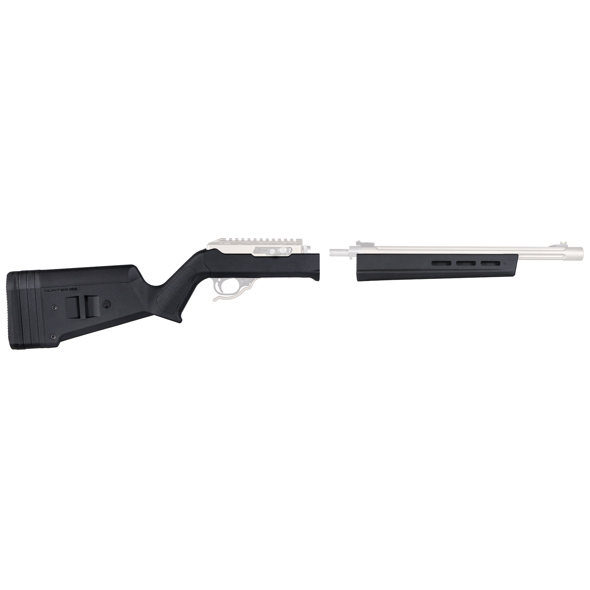 Magpul MAG760-BLK Hunter X-22 Stock Fixed Adjustable Comb Black Synthetic for Ruger 10/22 Takedown