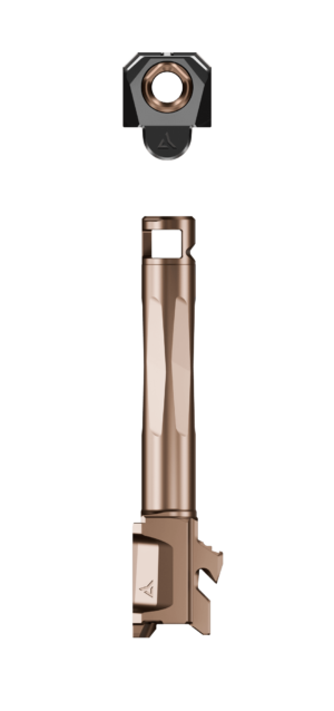 Radian Weapons R0835 Ramjet & Afterburner Combo 9mm Luger Compatible w/Glock 19 Gen3, Bronze Stainless Steel