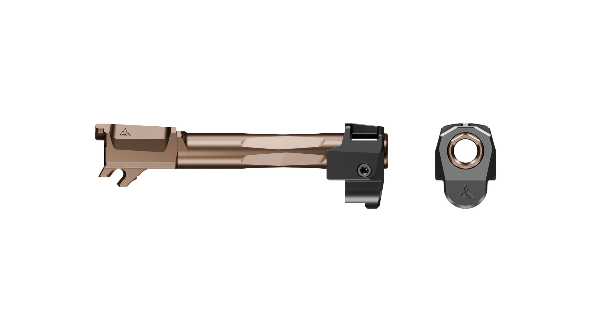 Radian Weapons R0841 Ramjet & Afterburner Combo 9mm Luger 3.70" Bronze Stainless Steel, Fits Sig P365