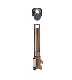 Radian Weapons R0832 Ramjet & Afterburner Combo 9mm Luger Compatible w/Glock 19 Gen5, Bronze Stainless Steel