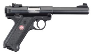Ruger 40101 Mark IV Target 22 LR 10+1 5.50" Blued Bull Barrel Blued. Blued Aluminum Frame, Drilled & Tapped Receiver, Black Checkered Polymer Grip, Right Hand