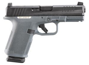 Ruger 19400 RXM 9mm 15+1 4" Black FNC Nitride Steel Barrel, Black FNC Nitride Optic Ready/Serrated Alloy Steel Slide, Stealth Gray Polymer Frame w/Accessory Rail, Stealth Gray Magpul Enhanced Grip