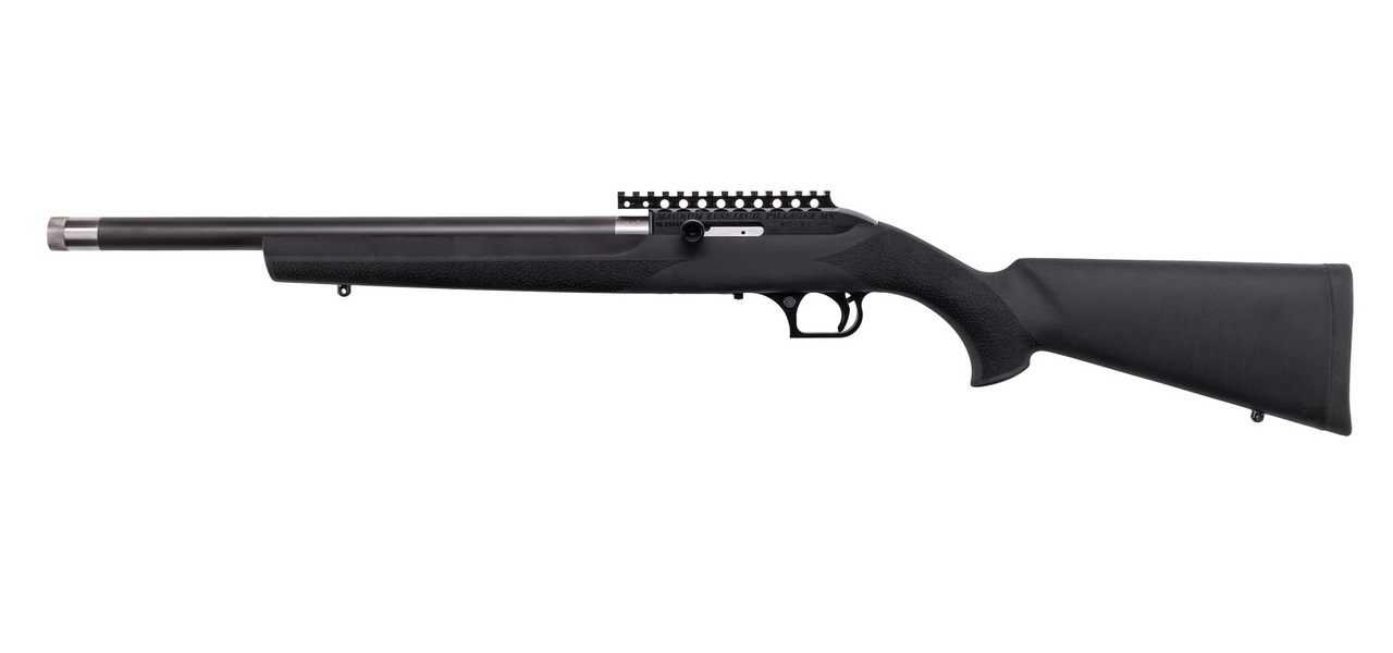 Magnum Research SSH22GT Magnum Lite SwitchBolt 22 LR 10+1 16.50" Black Carbon Fiber Threaded Barrel, Black w/Integral Scope Base Receiver, Black Fixed Hogue OverMolded Stock, Right Hand