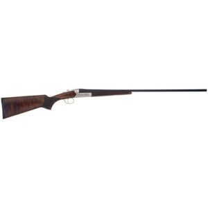 TriStar 38141 Bristol SxS Full Size 410 Gauge Break Open 3" 2-Round 28" Blued Side By Side Barrel, Nickel Engraved w/24K Gold Inlay Steel Receiver, Fixed Oiled Turkish Walnut Stock, Right Hand